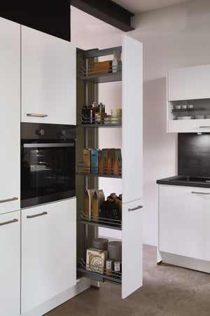 nobilia Apothekerschrank 30cm Hochschrank Küchenschrank 30cm in Alpinweiß mit Soft-Close nobilia - topshousehelf.com
