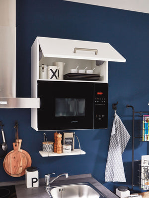 nobilia Wandschrank mit Klappe für Mikrowelle 60 cm weiß WM60