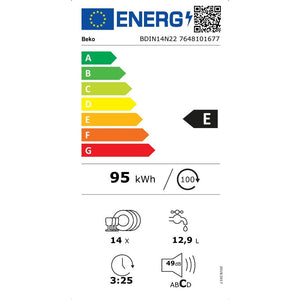 Beko BDIN14N22 Energielabel