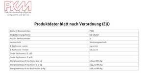 Datenblatt Kochfeld PKM