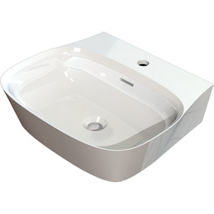 MARMITE- Aufbauwaschtisch WB 0002 W 520C ICC- Mineral Composite Weiss Hochglanz 87727 87727