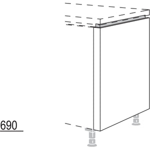 Nobilia Abschluss-Frontwange NUWF50-60 55951