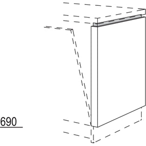 Nobilia Abschluss-Frontwange fuer vollintegrierte Geschirrspueler am Zeilenende NUWFG50-60 55953