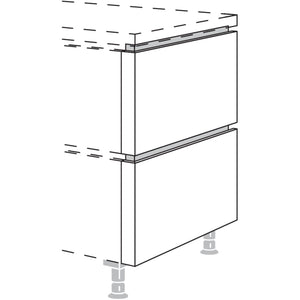 Nobilia Abschluss-Frontwange in geteilter Optik NUWFT50-60 55971