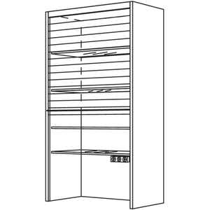 Nobilia Aufsatzschrank Glas-Jalousie AJG60-2 41270