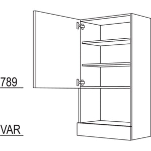 Nobilia Aufsatzschrank fuer Mikrowellengeraete AM60-2 41171