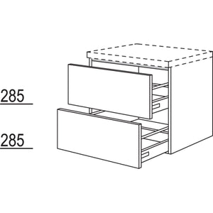 Nobilia Badezimmer-Auszugschrank BU2A60-58 2845