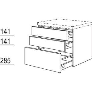 Nobilia Badezimmer-Auszugschrank BU2SA60-58 2825