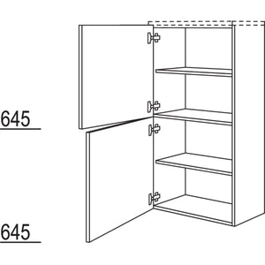 Nobilia Badezimmer-Midischrank BM2TM50-130 2969