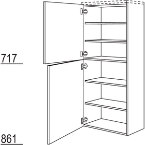 Nobilia Badezimmer-Midischrank BM60-158 2966