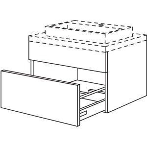 Nobilia Badezimmer-Waschtischschrank BWA90-43 2447