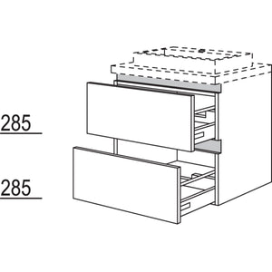 Nobilia Badezimmer-Waschtischschrank NBW2A30-63 67601