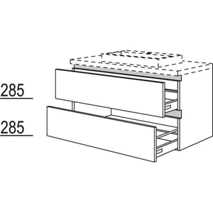 Nobilia Badezimmer-Waschtischschrank NBWSA100-63 67618