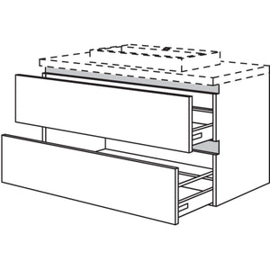 nobilia Badezimmer-Waschtischschrank NBWSA90-63 90 cm
