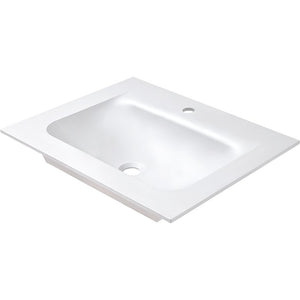 Nobilia ELLECI ELLECI- Moebelwaschtisch VIVO 60--amp-nbsp-Duratek-- ohne Ueberlauf Weiss matt 87774 87774