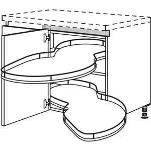 Nobilia Eckschrank mit Schwenkauszug NUESA100-50 53191