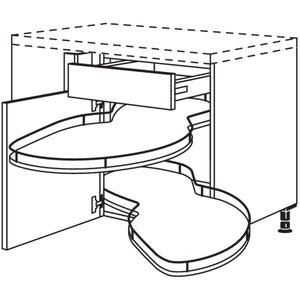 Nobilia Eckschrank mit Schwenkauszug UESA90-45 25190