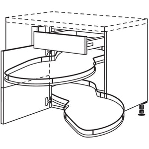 Nobilia Eckschrank mit Schwenkauszug UEVSA100-60 31192