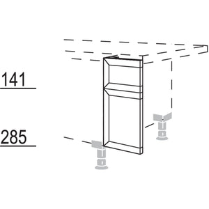 Nobilia Frontpassstueck in geteilter Optik UPF20-43 41116