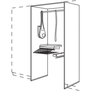 Nobilia Garderoben-Anbauelement HWGALHK100-1 27102