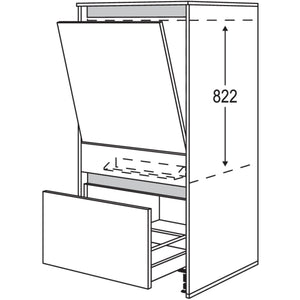 nobilia Geraete-Umbau Geschirrspueler in 600 mm Breite mit Wangen- 16 mm stark NGGSW1663-X 16599
