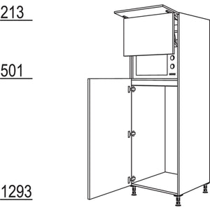 Nobilia Geraete-Umbau Kuehlautomat und Mikrowelle G123L-1 24662