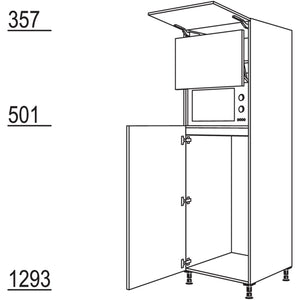 Nobilia Geraete-Umbau Kuehlautomat und Mikrowelle mit Lifttuer G123L-3 44662