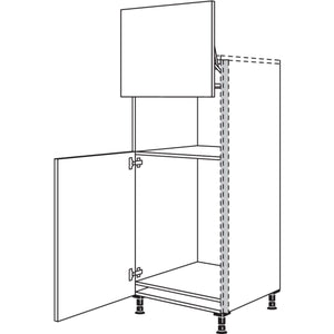 Nobilia Geraete-Umbau Kuehlautomat und Mikrowelle mit Lifttuer NGS88L 56779