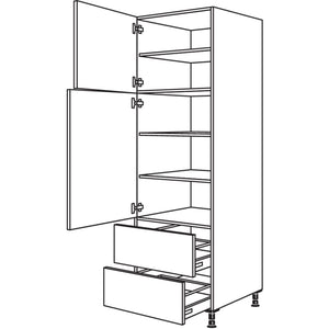 Nobilia Geschirr-- Vorratsschrank H2A60-2 35020