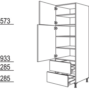 Nobilia Geschirr-- Vorratsschrank H2A60-2 35020