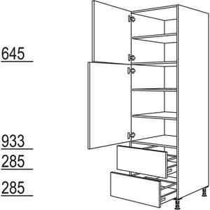 Nobilia Geschirr-- Vorratsschrank H2A60-3 43020