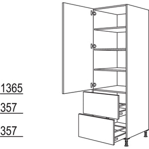 Nobilia Geschirr-- Vorratsschrank HD2A40-2 35022