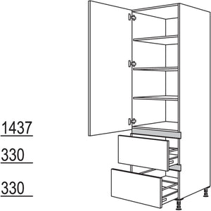 Nobilia Geschirr-- Vorratsschrank NH2A60-3 47129