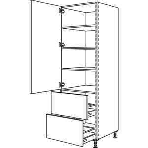 Nobilia Geschirr-- Vorratsschrank NHS2A50-2 36165