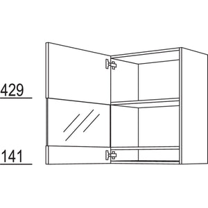 Nobilia Glas-Wandschrank Boulevard WGB60-3 52439