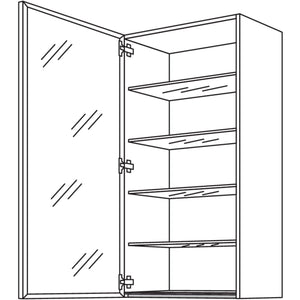 Nobilia Glas-Wandschrank Flat WF45-130 26494