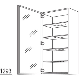 Nobilia Glas-Wandschrank Flat WF60-130 26496