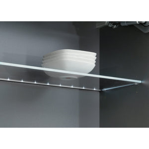 Nobilia Glaseinlegeboden mit LED Glaskantenbeleuchtung fuer Wandschraenke mit Glastueren GB-WSG60 15069
