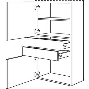 Nobilia Highboard HBB2S45-130 67951