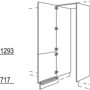 Nobilia Hochschrank-Durchgangstuer HWDT100-1 56623