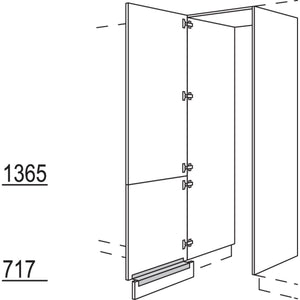 Nobilia Hochschrank-Durchgangstuer HDWDT60-2 56646