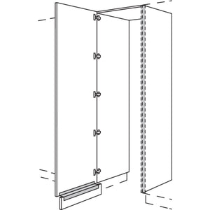 nobilia Hochschrank-Durchgangstuer NHSWDTF60-3 20872