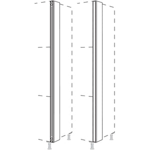 Nobilia Hochschrank-Pilaster als Zwischenloesung fuer Hochschraenke- Hoehe 3 HPIZ-3 44712