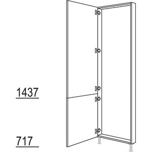 Nobilia Hochschrank-Rahmenteil HRTD60-3 42460