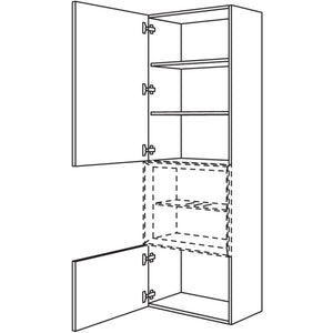 Nobilia Hochschrank fuer Regaleinsatz Case HBDCU45-202 67986
