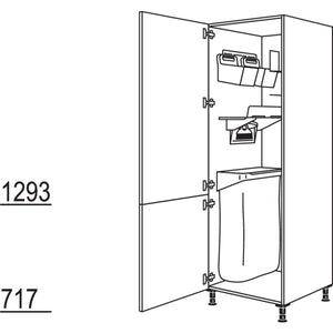 Nobilia Hochschrank mit Ordnungssystem Laundry-Area HDOS60-1 24042