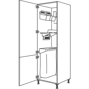 Nobilia Hochschrank mit Ordnungssystem Laundry-Area HDOS60-3 43042