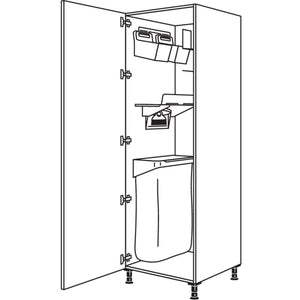 nobilia Hochschrank mit Ordnungssystem Laundry-Area HOSF60-2 35092