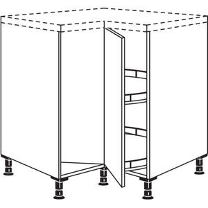 Nobilia Maxi-Karussell-Eckschrank UEDK90-M 40093