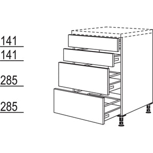 Nobilia Maxi-Unterschrank U2S2A60-M 21425